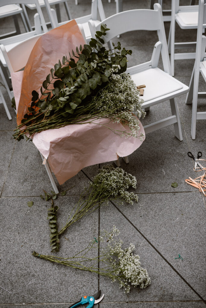 Voorbereiden trouwdag bij Muntgebouw in Utrecht